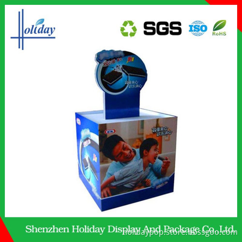 Hot Supermarket Customized Wholesale paper Cake stand box,snack candy bread display rack factory directly